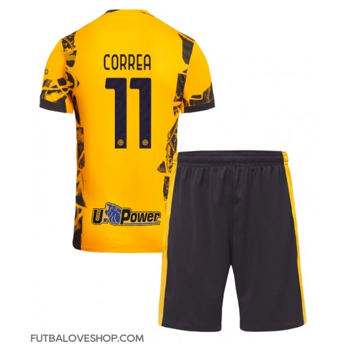 Dres Inter Milan Joaquin Correa #11 Tretina pre deti 2024-25 Krátky Rukáv (+ trenírky)